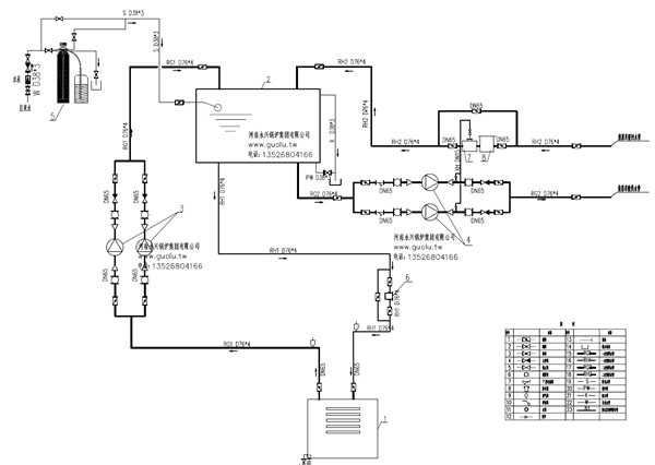 蓄热锅炉系统图
